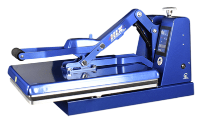 HIX S650, a blue semi automatic 16"X20" clamshell heat press