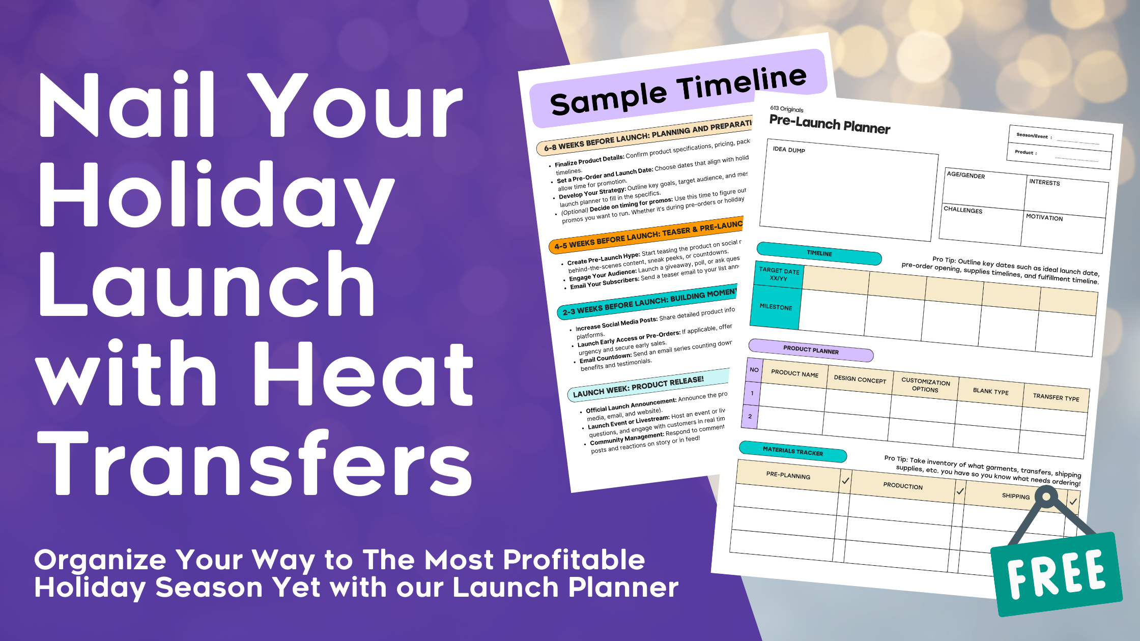 Nail your holiday product launch with heat transfers!